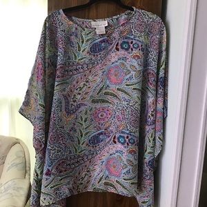 Beautiful Susan Graver Paisley Top. L